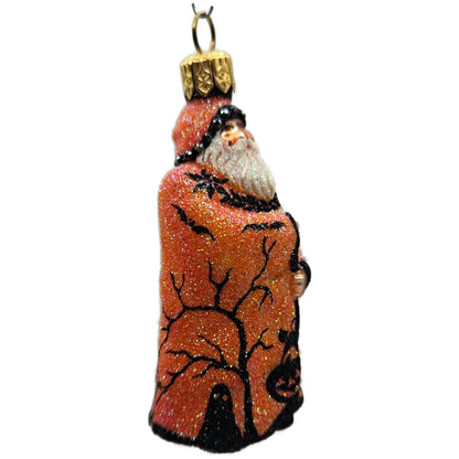 Patricia Breen Halloween Mini Redoute Santa Orange Glass Halloween Ornament 2426