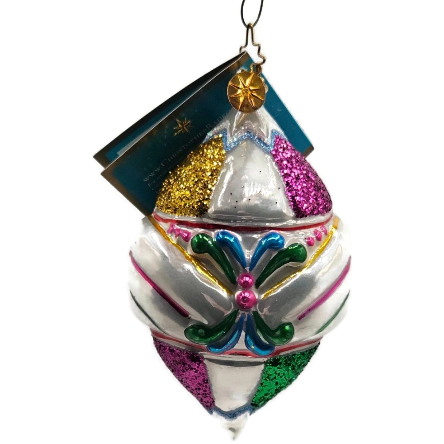 Fantasia Ice Delites Christopher Radko 3 Pcs Set Christmas Ornaments with Box