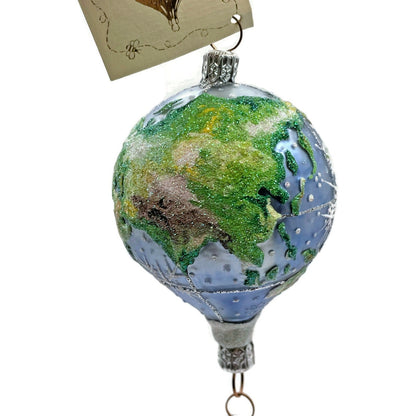 Patricia Breen Ornament As Above So Below Santa Balloon Globe Earth Christmas