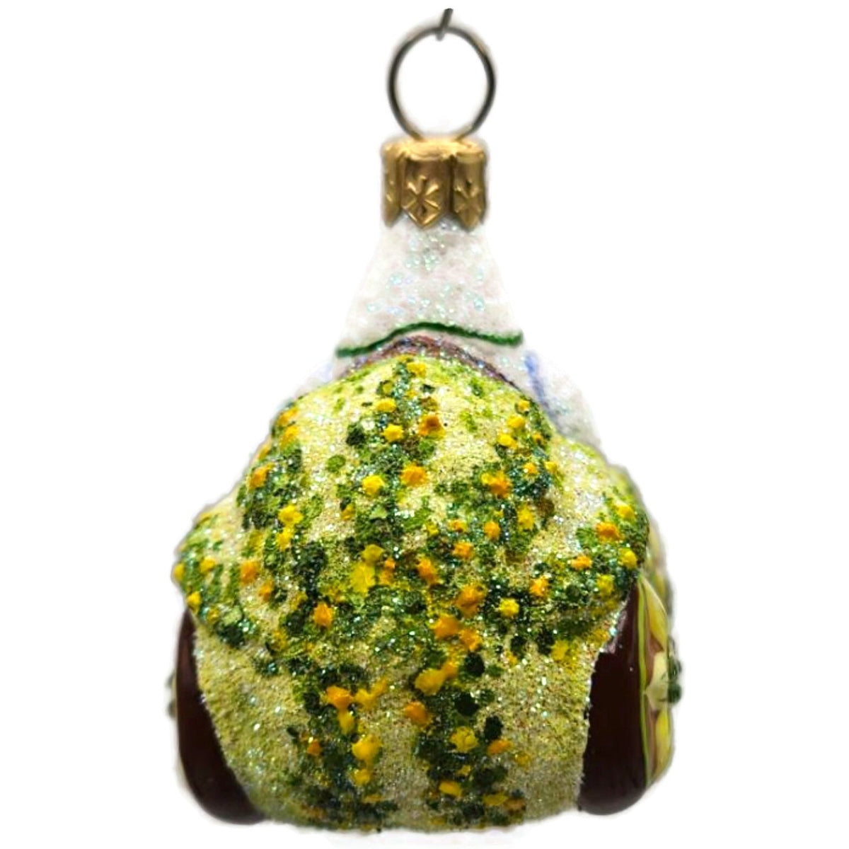 Patricia Breen Halloween Hybrid Green Gourd White Ghost Christmas Ornament 3011