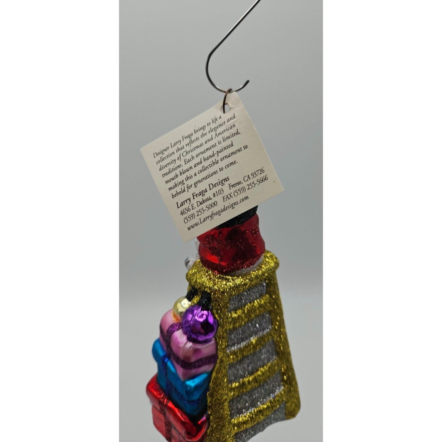 Larry Fraga Waiting For The Tree Glitter Series Gifts Christmas Tree Ornament