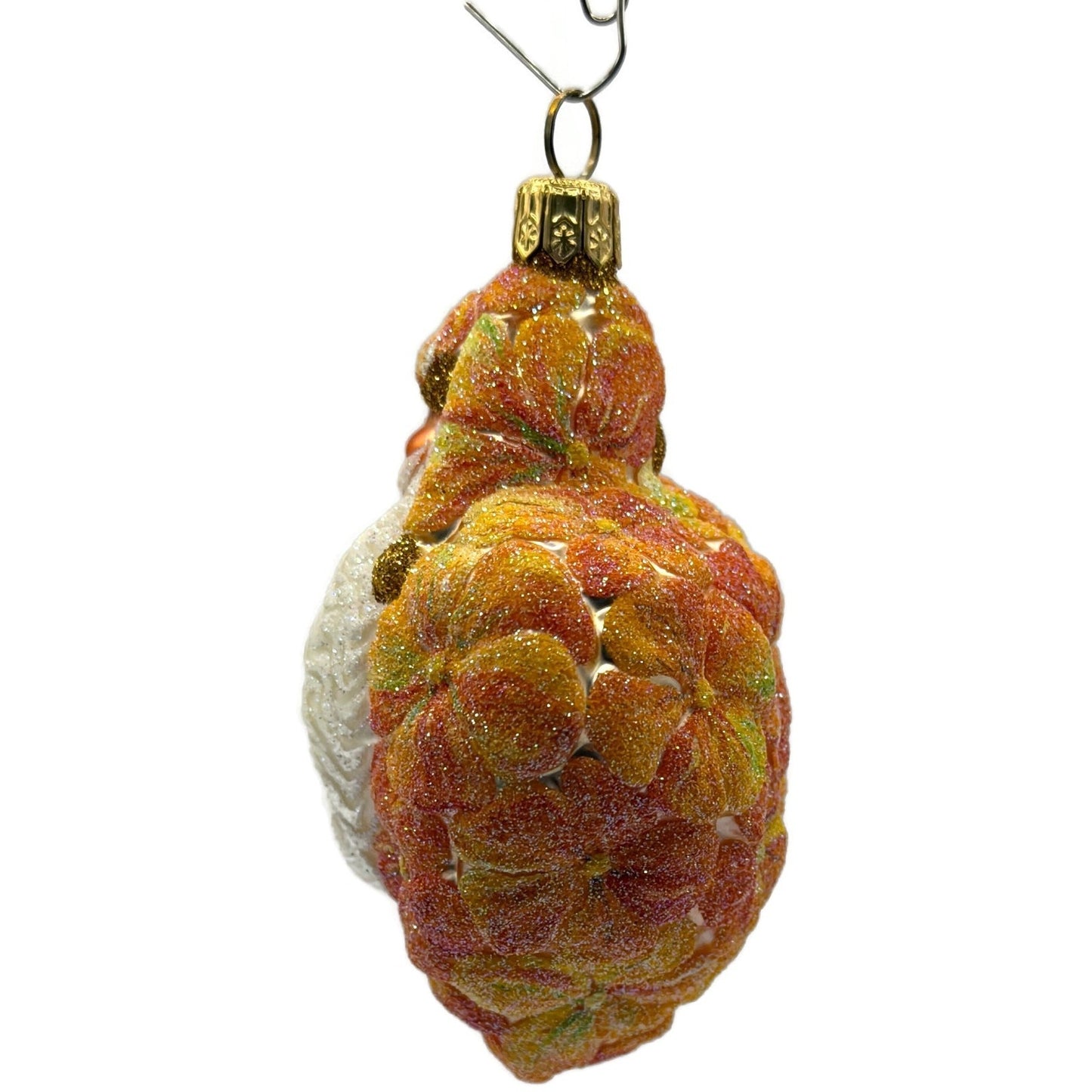 Patricia Breen Heart For Henry Nasturtium Orange Flower Santa Spring Ornament