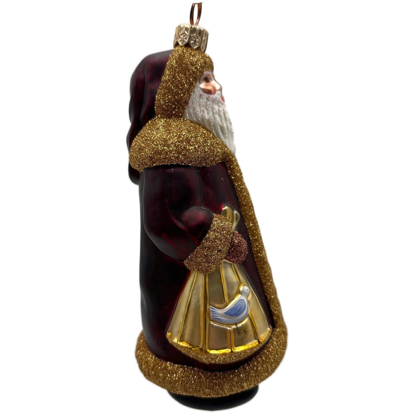Patricia Breen Santa I: Partridge Pear Bordeaux 12 Days of Christmas Ornament