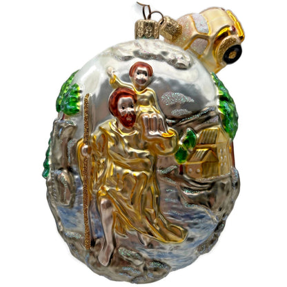 Patricia Breen Saint Christopher Gold Car Christian Religious Christmas Ornament
