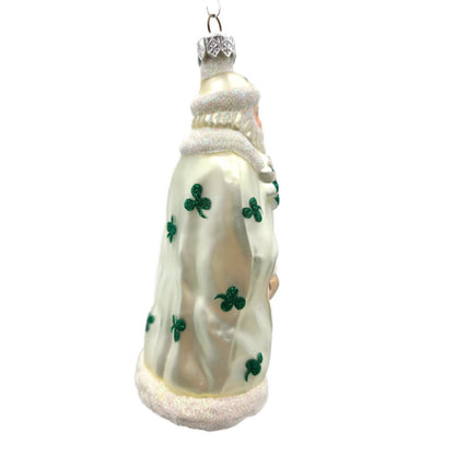 Patricia Breen Santa of the North Shamrocks St Patricks Day Christmas Ornament