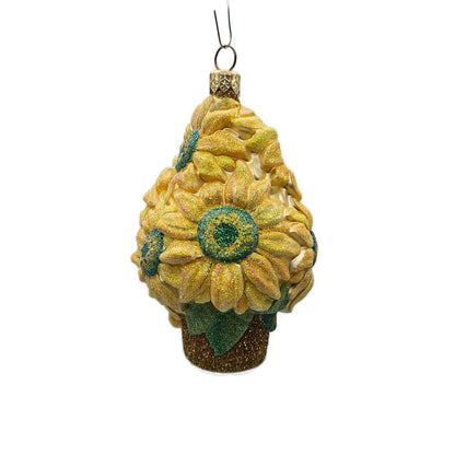 Patricia Breen Sunflower Topiary Yellow Art Floral Spring Christmas Ornament