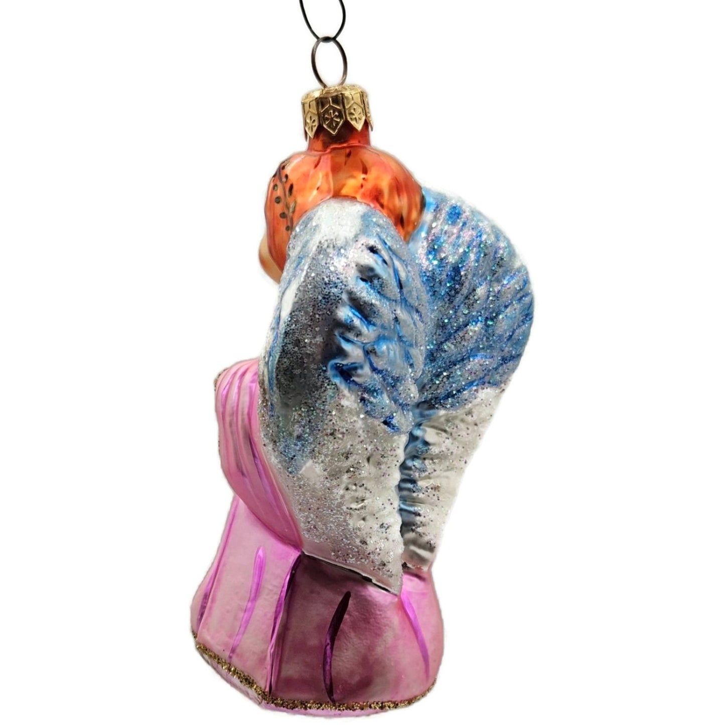 Christopher Radko On Wings Of Hope Angel Pink 1995 Christmas Tree Ornament