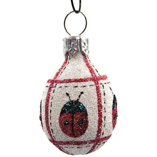 Patricia Breen Miniature Egg Ladybug Ladybug Easter Christmas Tree Ornament