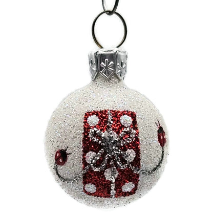 Patricia Breen Studio Gift Ball Present Ladybugs Spring Christmas Tree Ornament