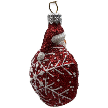 Patricia Breen Snowflake Noel Red White Santa Claus Christmas Tree Ornament