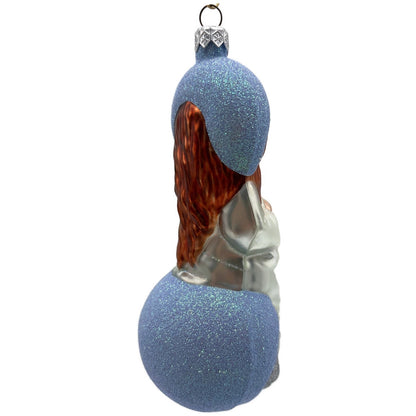 Patricia Breen Seated Madonna Blue Stars Christian Jesus Christmas Tree Ornament