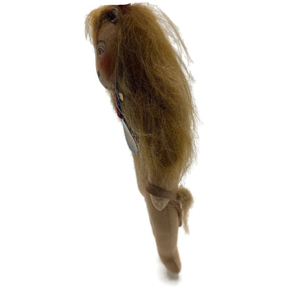 Gladys Boalt Cowardly Lion Wizard Of Oz Fabric Christmas Tree Ornament Signed