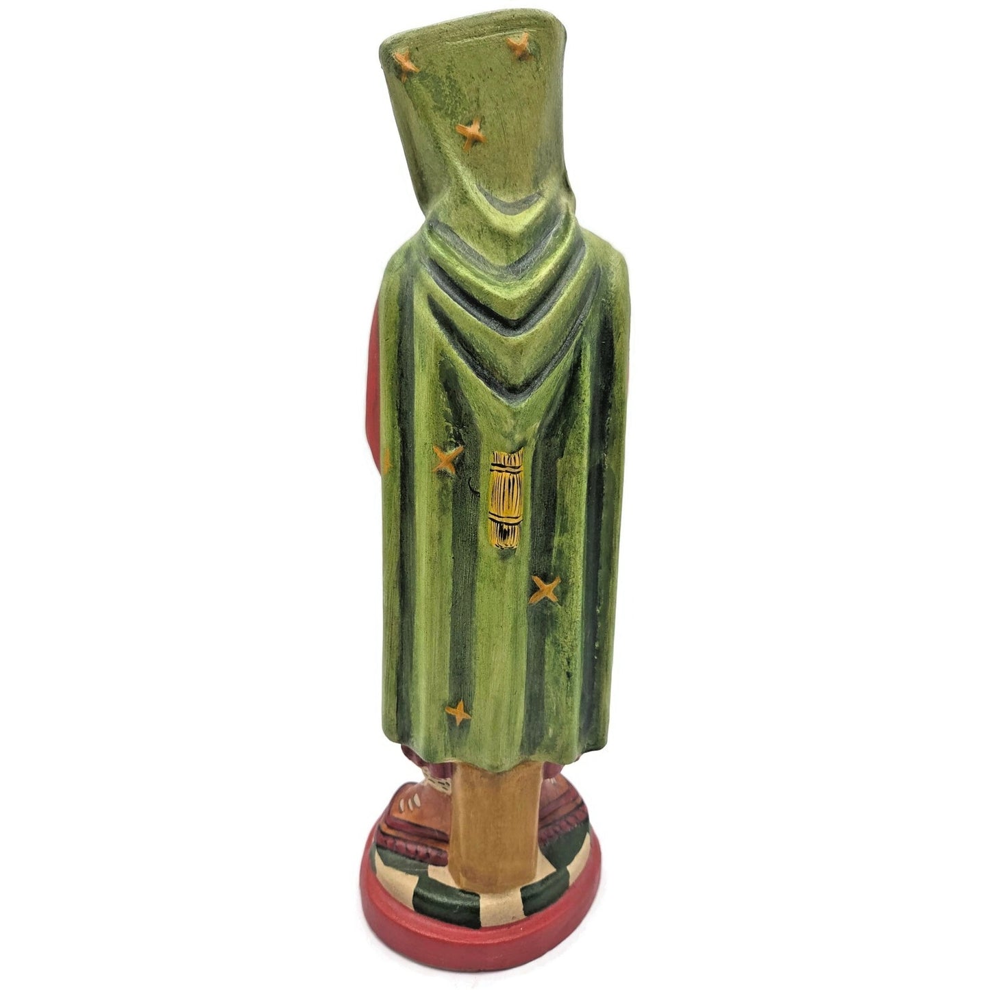 Vaillancourt Scandinavian Cubistic Father Chalkware Folk Art Christmas Figurine