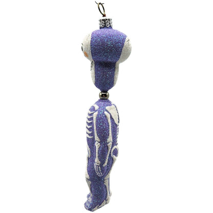 Patricia Breen Kinetic Skelton Lavender Halloween Christmas Tree Ornament 2325