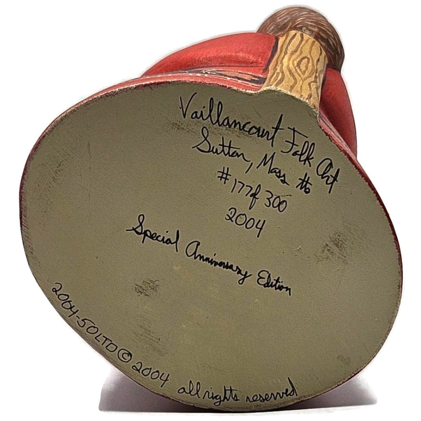 Vaillancourt Sutton 300th Anniversary Santa Claus Chalkware Christmas Figurine