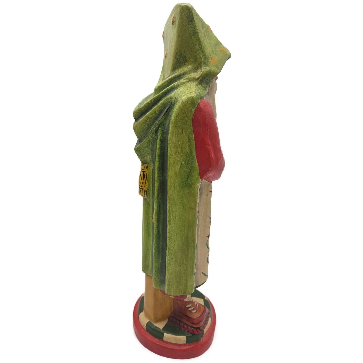 Vaillancourt Scandinavian Cubistic Father Chalkware Folk Art Christmas Figurine