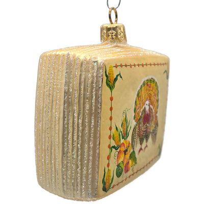 Patricia Breen Greetings Give Thanks Turkey Postcard Christmas Ornament 25133
