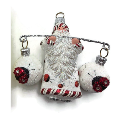 Patricia Breen Balance Ladybugs White Red Spring Christmas Ornament CATZ 270213