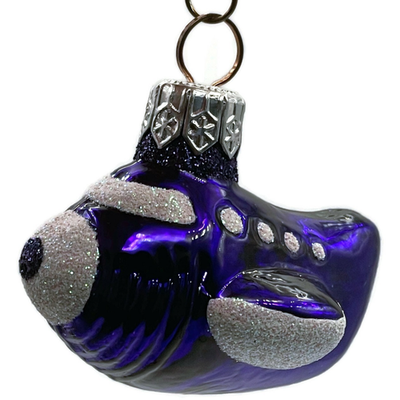 Patricia Breen Manhattan Ape Pearl Purple Plane 2 Part Christmas Ornament 982818