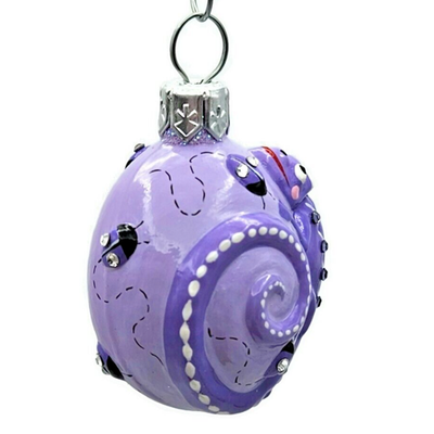 Patricia Breen Springtime Chameleon Ladybugs Lavender Glass Spring Ornament 29293