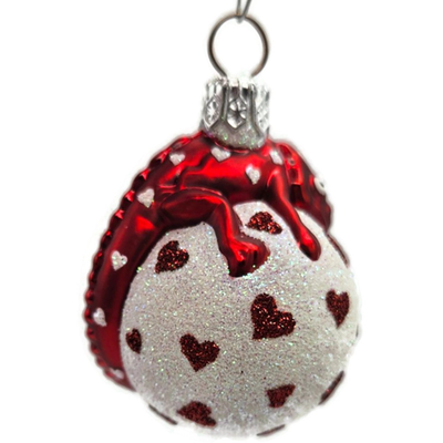 Patricia Breen Miniature Chameleon Surprise Hearts Valentines Ornament 22397