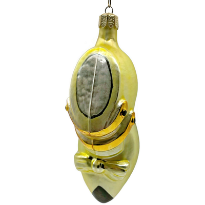 Christopher Radko Dapper Shoe Yellow Holiday Glass Christmas Ornament 91 003 03