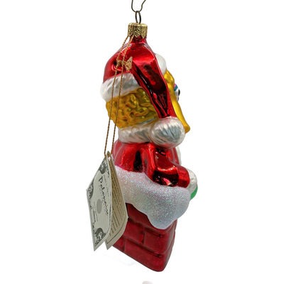 Kurt S Adler Polonaise Big Bird Santa Sesame Street Chimney Christmas Ornament3