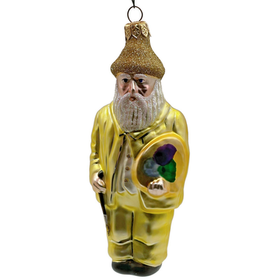 Patricia Breen M Claude Monet Yellow Artist Palette Christmas Ornament AIC 95951