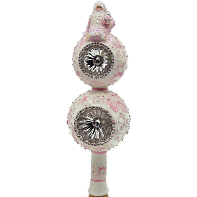 Patricia Breen Summit Finial Chinoiserie Pink Spring Christmas Tree Topper 31330