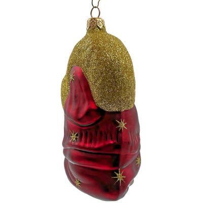 Patricia Breen Madonna of the Night Bordeaux Gold Stars Christmas Ornament4