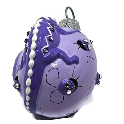 Patricia Breen Springtime Chameleon Ladybugs Lavender Glass Spring Ornament 29294