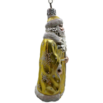 Patricia Breen Santa of the North Citrine Snowflakes Christmas Ornament 97435