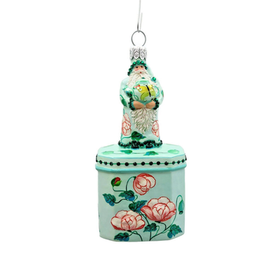 Patricia Breen Santa for Mimi Poppies Tea Party Jeweled Spring Ornament 29390