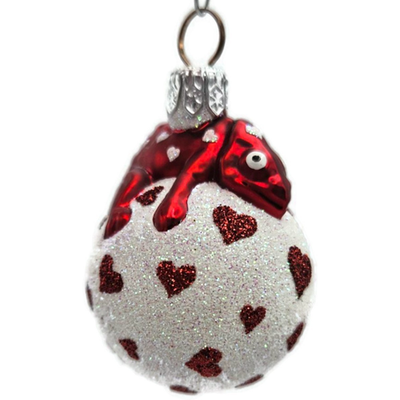 Patricia Breen Miniature Chameleon Surprise Hearts Valentines Ornament 22395