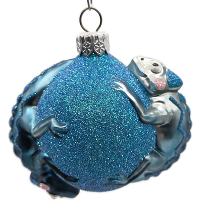 Patricia Breen Once Again for James Turquoise Chameleon Christmas Ornament 26691