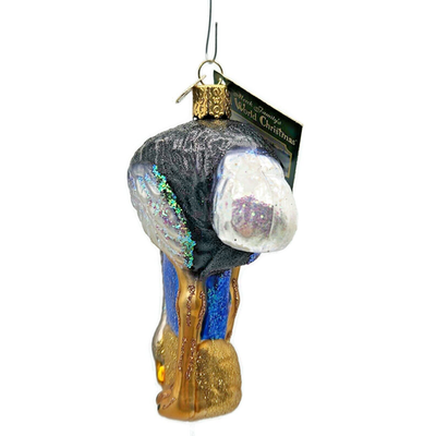 Old World Christmas Ostrich Head in the Sand Animal Glass OWC Holiday Ornament4