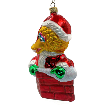 Kurt S Adler Polonaise Big Bird Santa Sesame Street Chimney Christmas Ornament5