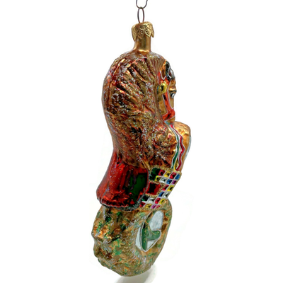 Christopher Radko Neptunes Charge Seahorse Glass Christmas Ornament 95 113 06