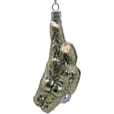 Patricia Breen Manhattan Ape Pearl Purple Plane 2 Part Christmas Ornament 98287
