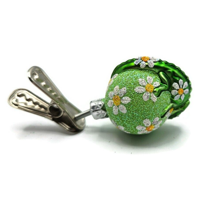 Patricia Breen Ultra Miniature Chameleon Daisy Flower Spring Clip Ornament 25506