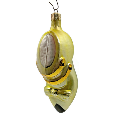 Christopher Radko Dapper Shoe Yellow Holiday Glass Christmas Ornament 91 003 00