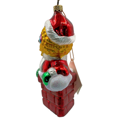 Kurt S Adler Polonaise Big Bird Santa Sesame Street Chimney Christmas Ornament6