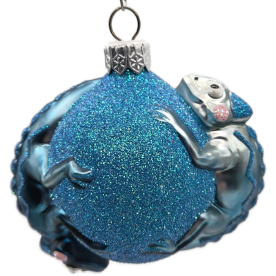 Patricia Breen Once Again for James Turquoise Chameleon Christmas Ornament 266910