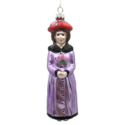 Patricia Breen Esme Pierre Auguste Renoir Purple Christmas Tree Ornament 9700AIC0