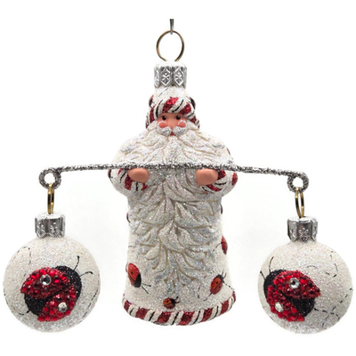 Patricia Breen Balance Ladybugs White Red Spring Christmas Ornament CATZ 27020