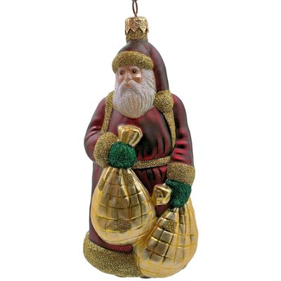 Patricia Breen Laden With Love Bordeaux Green Mittens Christmas Ornament 98262
