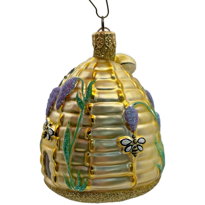 Patricia Breen Wisteria Beeskep Lavender Bee Flower Spring Holiday Ornament 99425