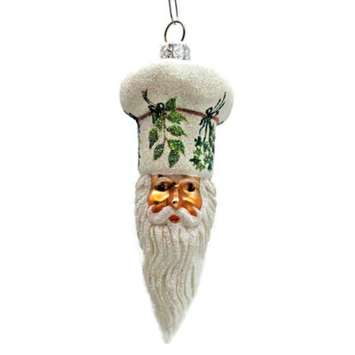 Patricia Breen Bon Appetite Herbs Santa Chef Head Leaves Christmas Ornament 22140