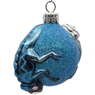 Patricia Breen Once Again for James Turquoise Chameleon Christmas Ornament 26696