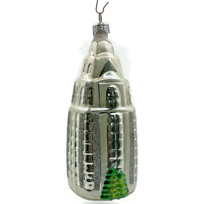 Patricia Breen Manhattan Ape Pearl Purple Plane 2 Part Christmas Ornament 982810